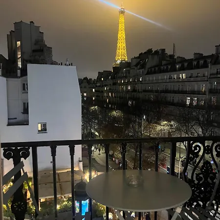 Appartement Paris Vue Tour Eiffel Trocadero-2