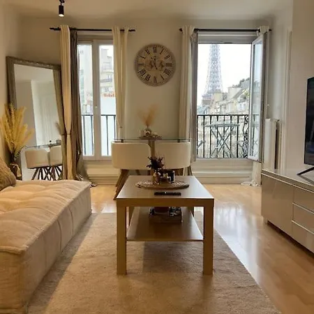 Appartement Paris Vue Tour Eiffel Trocadero-3